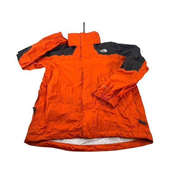 North Face Youth Junior sz L Hyvent‎  Hooded Jacket orange - Picture 1 of 4